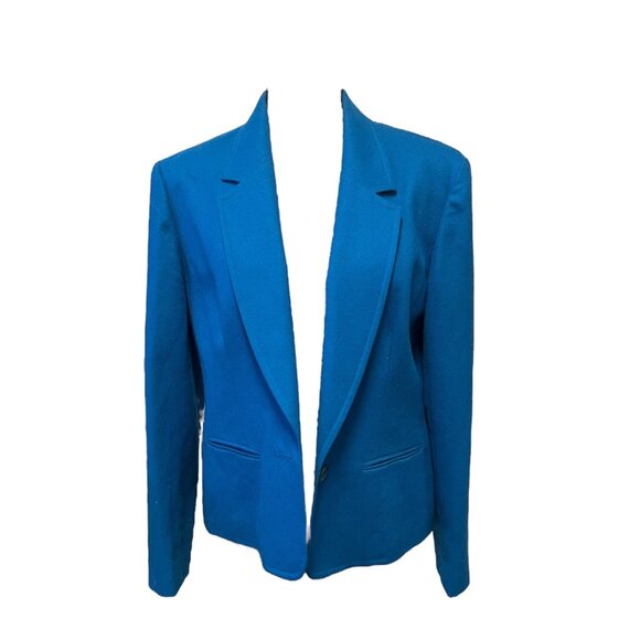 Pendleton Women's Blazer Blue Size 12 Vigan Wool - Picture 1 of 10